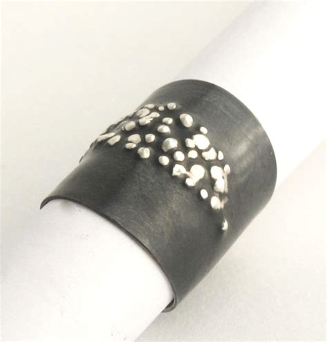 Oxidized Silver Ring By Dennis Higgins Silver Ring Artful Home