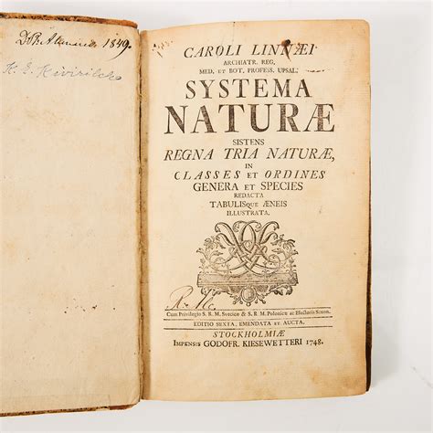 Billeder Til 2643974 Linnaeus Systema Naturae 1748 Auctionet