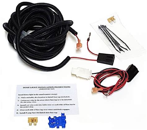 I need a wiring diagram and physical locations for connectors for the wire harness associated with the rear spoiler lift mechanism. 2 Prong Third Brake Light Wiring Harness - E Kit for Truck Cap Topper|