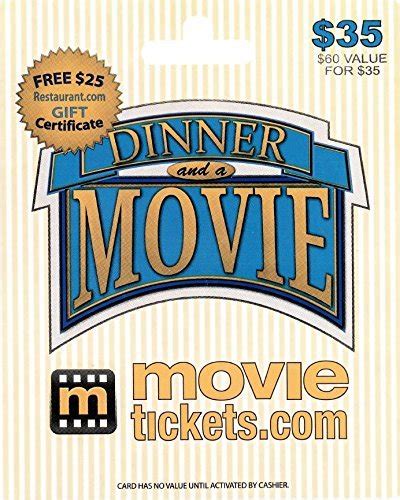 Plus, this pack has an applebee's gift card to be redeemed for some of the best food in the neighborhood. MovieTickets.com "Dinner and a Movie" $35 Gift Card - Check Back Soon - BLINQ