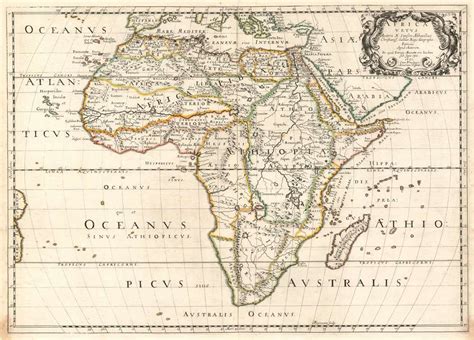 Ancient Map Of Africa Verjaardag Vrouw 2020