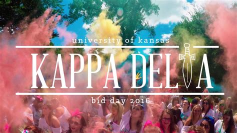 University Of Kansas Kappa Delta Bid Day 2016 Youtube