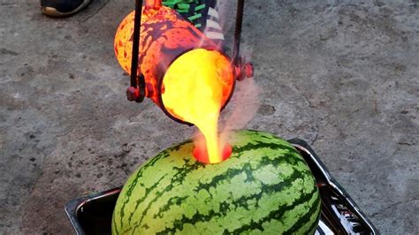 Experiment Lava Vs Watermelon Youtube