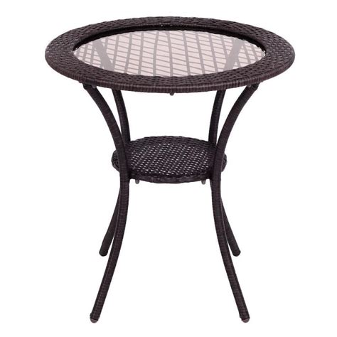 Modern wicker furniture for the patio, outdoor room, pool and garden. Clihome Round Wicker Outdoor Coffee Table 26-in W x 26-in ...