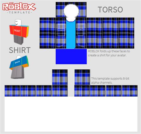 Roblox Shirt Template Blue 2020