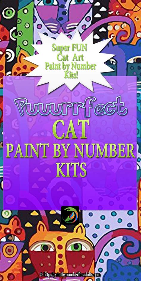 Hang by your bed or in the living room. Cat Paint By Number Kits Puurrrfect for all You Cat Lovers ...