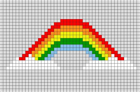 Rainbow Pixel Art Brik