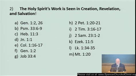 Bible Study The Holy Spirit Lesson 1 Youtube
