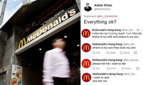 Fake McDonald S Twitter Account Causes Havoc Online Daily Mail Online