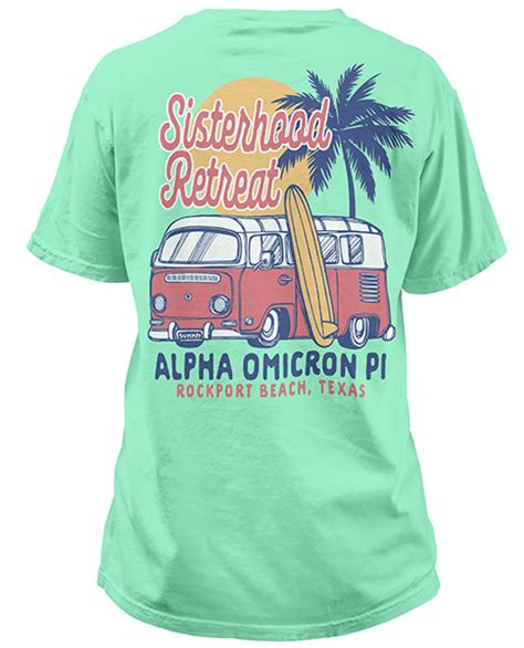 Alpha omicron pi international fraternity. 1491 Alpha Omicron Pi Retreat Shirt | Greek Shirts