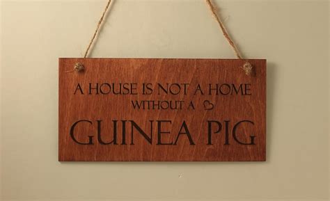 Guinea Pig Sign Handmade