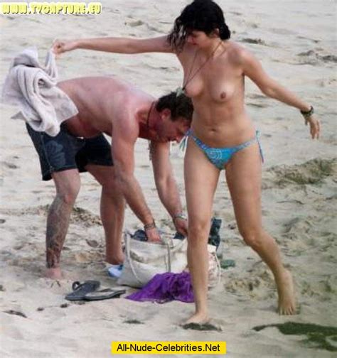 Miss Europe Shermine Shahrivar Caught Topless On The Beach