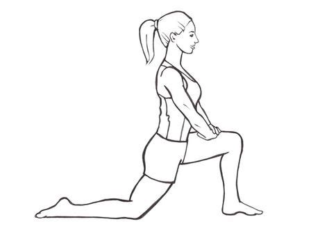 Kneeling Lunge To Stretch Hip Flexors Workout Stretches To Improve