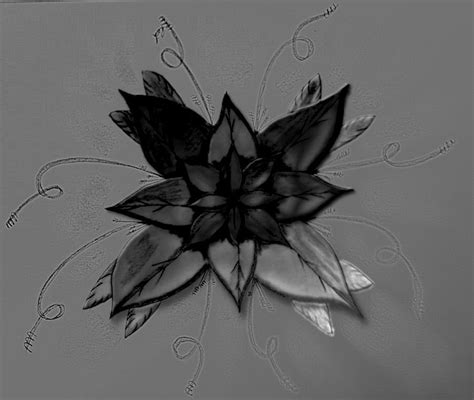Dark Flower Digital Art By Ironrick Arts Pixels