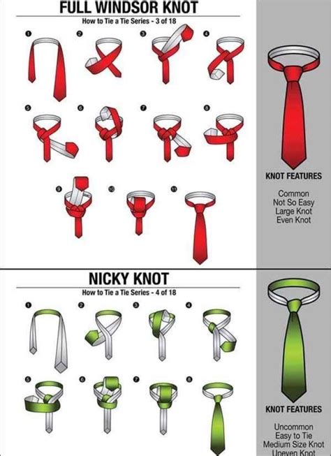 18 Ways To Tie A Necktie Tie Knots Tie A Necktie Tie Knots Men