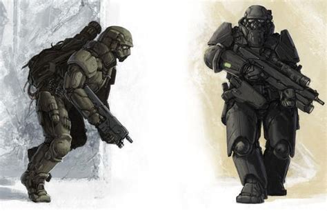 Marine Armour Concepts By Benwootten On Deviantart Futuristic Armour Future Soldier Armor