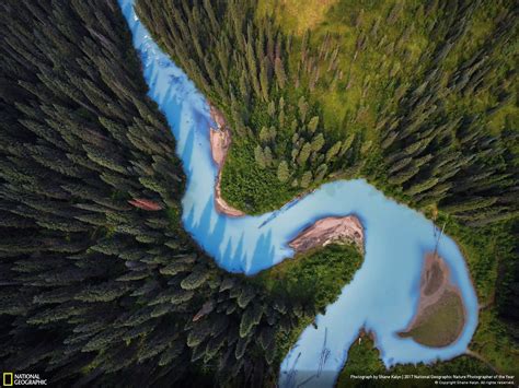 Wallpaper Nature Landscape Aerial View Water Trees Forest River