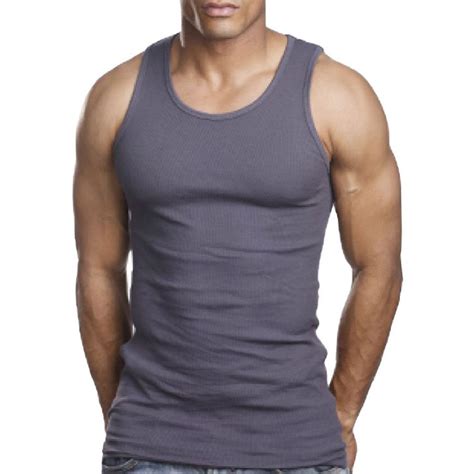 2 Premium Quality 100 Cotton Men A Shirt Undershirt Wife Beater Muscle