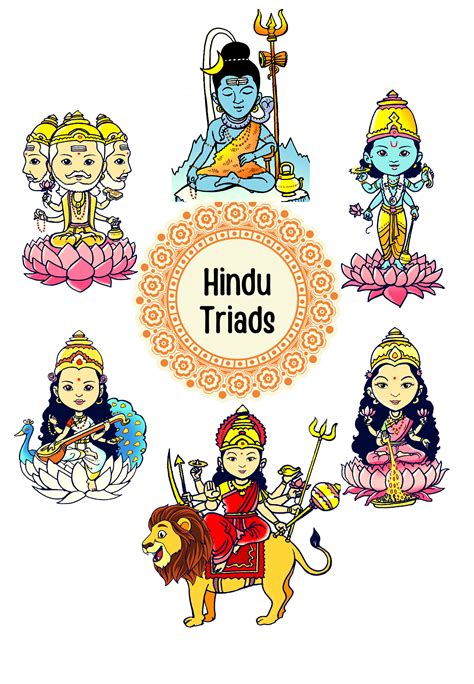 Trimurti Tridevi The Triad Of Hindu Gods Aavartana