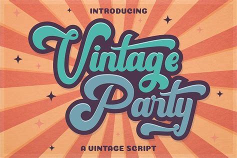 Click To Download Vintage Party Bold Retro Script By Putracetol
