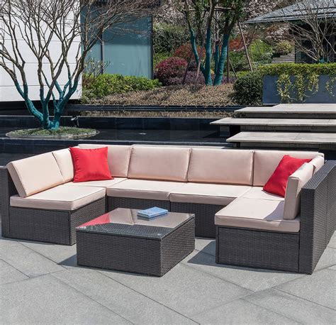 The Best 7 Piece Sectional Patio Furniture 4U Life