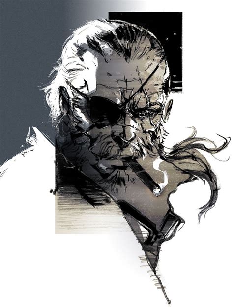 Big Boss Portrait Metal Gear Solid V Metal Gear Solid Series