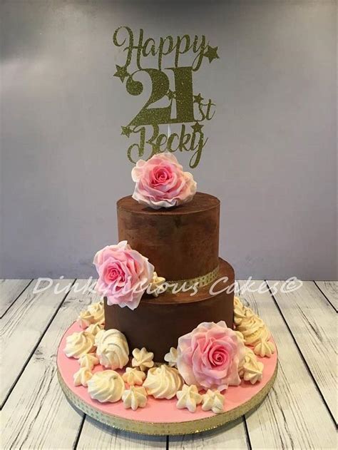 Beckys 21st Birthday Cake Decorated Cake By Cakesdecor