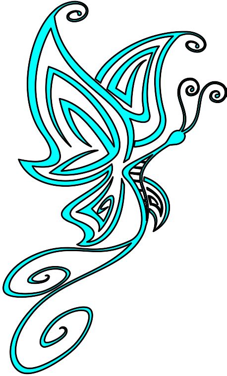 Swirl Butterfly Clip Art At Vector Clip Art Online Royalty