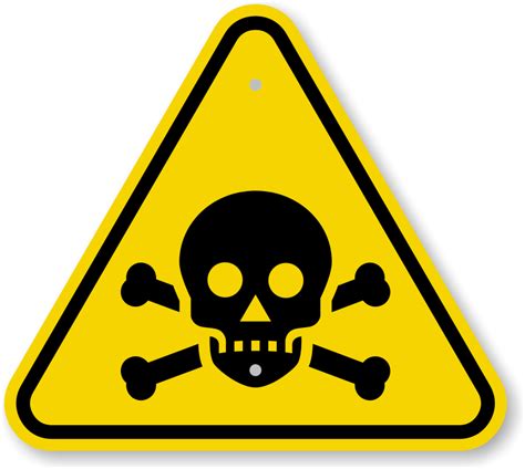 Iso Toxic Poison Warning Sign Symbol Fast Free Shipping Sku Is