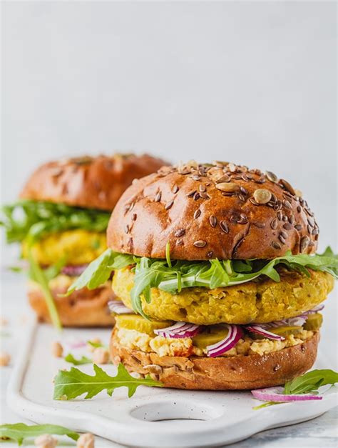 Vegan Curried Chickpea Burgers The Vegan Atlas