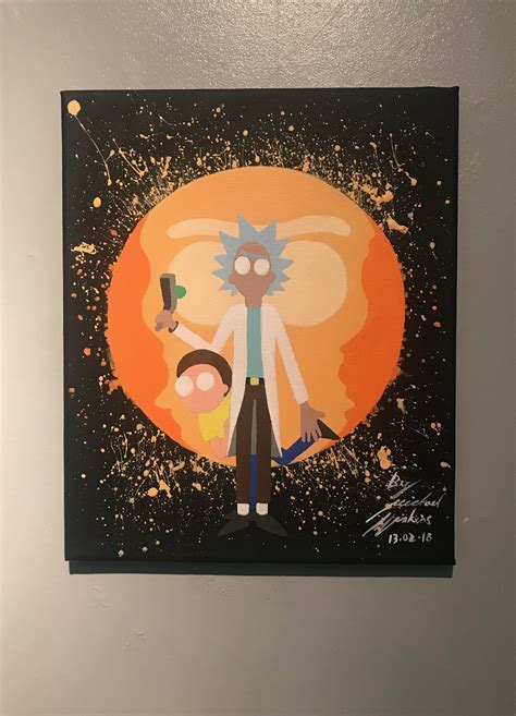 Rick And Morty Canvas Pop Art Canvas Simple Canvas Paintings Diy