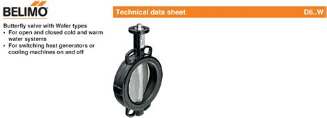 D6 W Butterfly Valve With Wafer Types