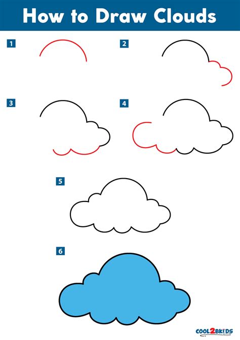 How To Draw Clouds Step By Step Tons Of How To