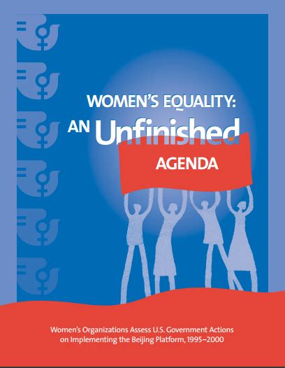 Women S Equality An Unfinished Agenda 2000 Wedo