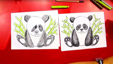 Как нарисовать панду для детей 21 фото