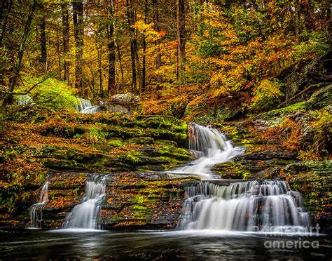 Autumn Waterfall Photograph By Nick Zelinsky Jr