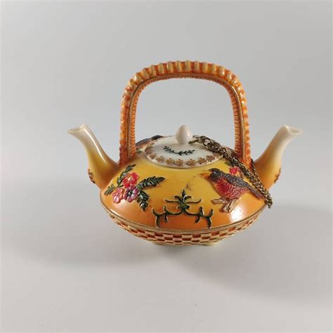 Vtg Nini Hand Painted Miniature Radiance Teapot Unisex T Etsy