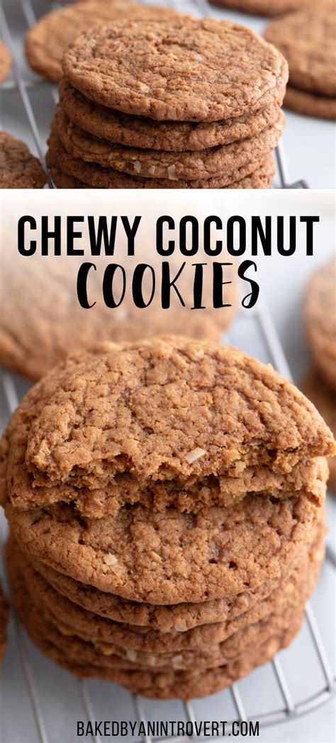 Chewy Coconut Cookies Recipe Cookie Recipes Homemade Keto Cookie