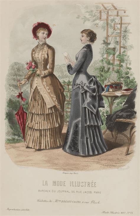 La Mode Illustrée 1882 1880s Fashion Victorian Fashion Vintage