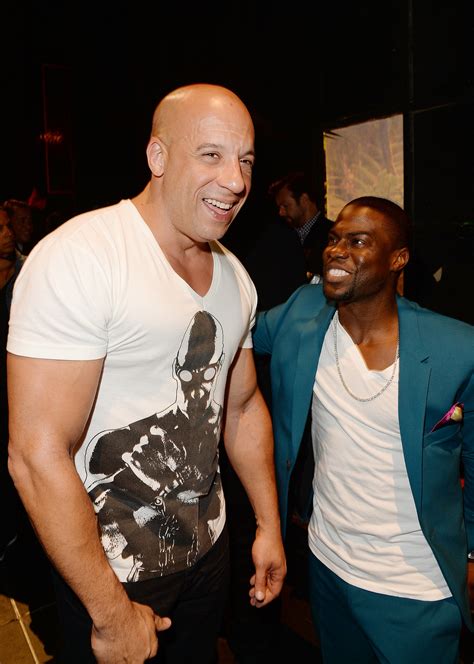 Vin Diesel Laughed With Kevin Hart Backstage See All The Stars At