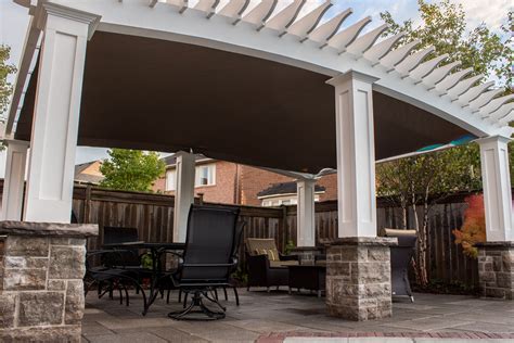 Arched Retractable Canopy In Burlington Shadefx Canopies