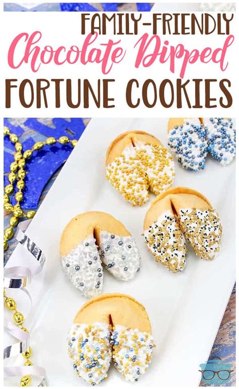 Chocolate Dipped Fortune Cookies Recipe Chocolate Dipped Fortune