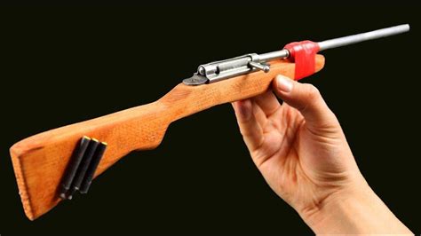 How To Make The Smallest Shooting Mini Rifle On Firecrackers Youtube