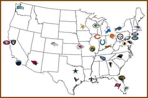 Geography Of The Nfl Nfl Team Locations