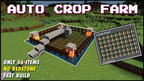 Minecraft Crop Farm Easy Semi Auto Crop Farm Chapman ║ Chapman