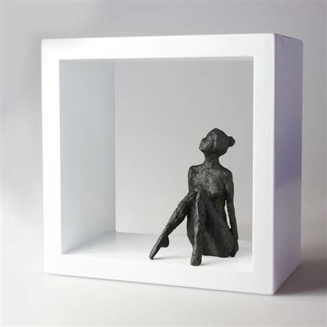 Susanne Kraisser Two Contemporary Minimalist Bronze Sculpture Nude