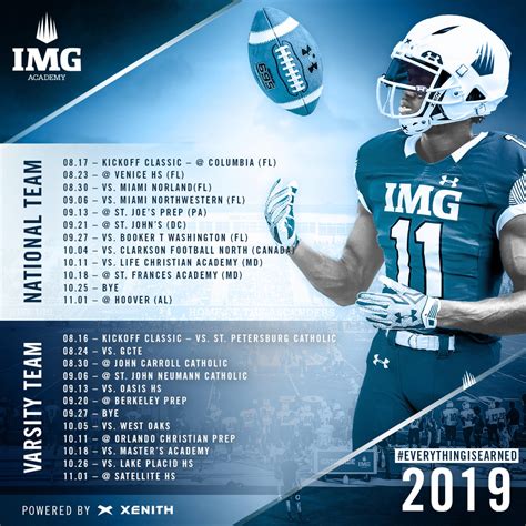 A total of 40 postseason games in the football bowl subdivision will wrap up another season. 2019 Football Schedule | IMG Academy