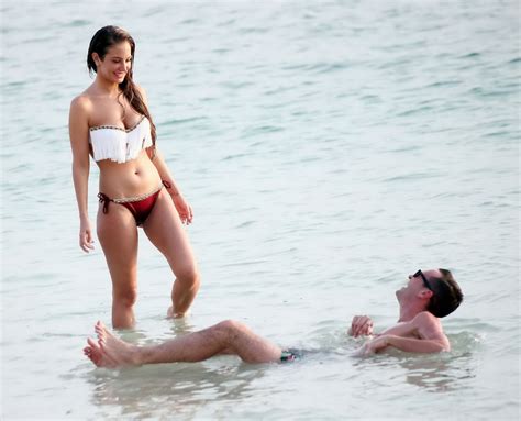tulisa contostavlos showing off her perfect bikini body at the beach in dubai porn pictures xxx