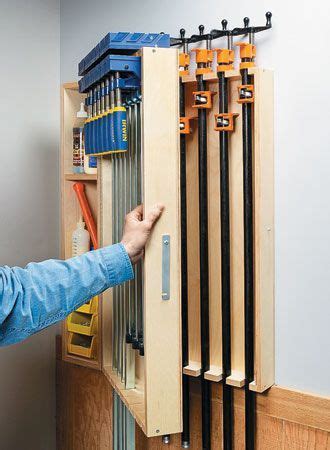 Wall Mounted Clamp Rack Woodsmith Plans Clamp Storage Is A Problem