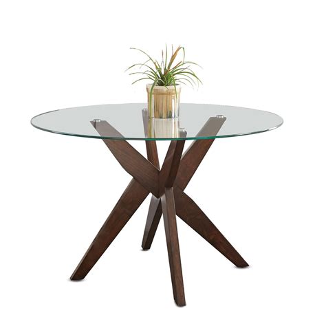 Amalie 48 Round Glass Top Dining Table
